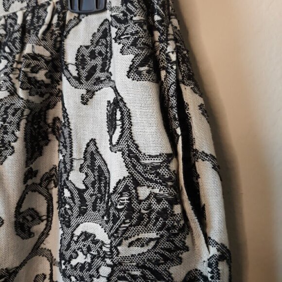 NWT Anthropologie San & Soni Terre Textured Cotton Wide Leg Pants 10 - Picture 8 of 16